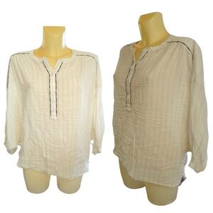 Elegant Cream Women's BohoTop